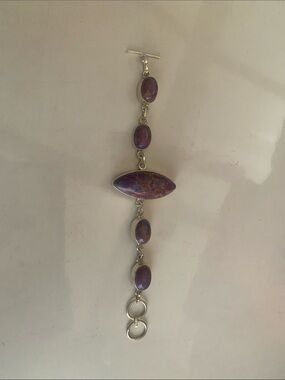 Purple Stone Link Bracelet - Women Jewelry